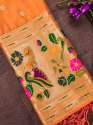 ORANGE SILK DUPATTA thumb 1