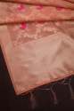 PEACH FANCY BANARASI SILK DUPATTA  thumb 3