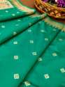 PGREEN-BANARASI SILK DUPATTA thumb 1