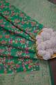  PGREEN BANARASI SILK FLOWER PATTERN DUPATTA thumb 2