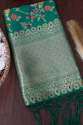 PGREEN BANARASI SILK WITH ZARI DUPATTA thumb 1