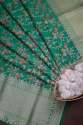 PGREEN BANARASI SILK WITH ZARI DUPATTA thumb 5