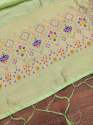 PISTA BANARASI SILK DUPATTA., thumb 3