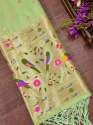 PISTA-BANARASI SILK DUPATTA thumb 1