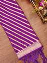 PURPLE BANARASI. SILK DUPATTA