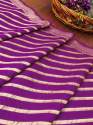 PURPLE BANARASI. SILK DUPATTA thumb 3