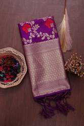  PURPLE FANCY BANARASI SILK DUPATTA
