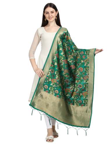 RAMA BANARASI SILK DUPATTA WITH BAHUBALI