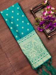 RAMA BANARASI SILK DUPATTA WITH PAITHNI TOUCH 