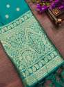 RAMA BANARASI SILK DUPATTA WITH PAITHNI TOUCH  thumb 1