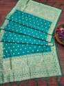 RAMA BANARASI SILK DUPATTA WITH PAITHNI TOUCH  thumb 3