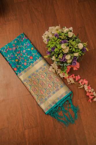 Rama kashmiri Banarasi Silk Dupatta