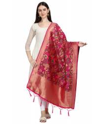 RANI BANARASI SILK DUPATTA WITH BAHUBALI 