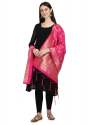 RANI BANRASI SILK WITH FLOWER PATTERN DUPATTA thumb 2