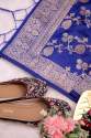 RBLUE BANARASI SILK DUPATTA  thumb 3