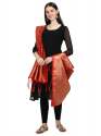 RED BANARASI SILK DUPATTA WITH BAHUBALI thumb 3
