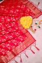 RED BANARASI SILK DUPATTA thumb 1