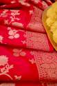 RED BANARASI SILK DUPATTA thumb 3