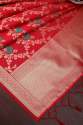  RED FANCY BANARASI SILK DUPATTA thumb 3