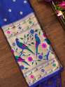 ROYALBLUE BANARASI SILK DUPATTA thumb 1