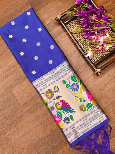 ROYALBLUE SILK DUPATTA