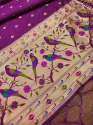 WINE BANARASI SILK DUPATTA  thumb 2