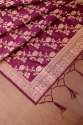 WINE BANARASI SILK DUPATTA  thumb 4