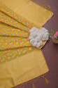 YELLOW BANARASI SILK FLOWER PATTERN DUPATTA  thumb 5