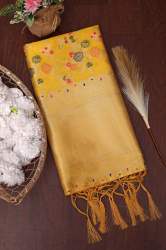 YELLOW BANARASI SILK WITH ZARI 