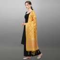 YELLOW BANARASI SILK ZARI DUPATTA thumb 1