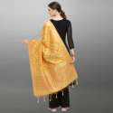 YELLOW BANARASI SILK ZARI DUPATTA thumb 2