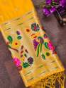 YELLOW SILK DUPATTA thumb 1