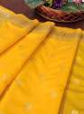 YELLOW SILK DUPATTA thumb 2