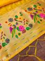 YELLOW SILK DUPATTA thumb 3