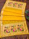 YELLOW SILK DUPATTA thumb 4