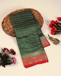 Beautiful Lite Weight Soft Flowing Saree With Weaving Blouse