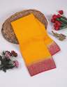 Beautiful Lite Weight Soft Flowing Saree With Weaving Blouse thumb 6