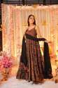  Comfort And Prefect Fitting Elegance  Black Patola Digital Printed Gown With Dupatta thumb 2