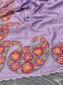 Fancy Gadhwali Silk Embroidered Saree thumb 7