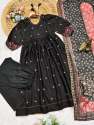 Featuring Soothing Launching Festival Special Gown With Dupatta   thumb 2