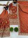 Heavy Simmer silk Sequence Work Sharara Suit thumb 6