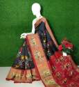 Latest And Exclusive Designer Ikkat Kanchi Silk Sarees thumb 1