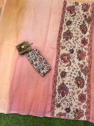  Perfect Shaded Printed Light Weight Saree With Pallu Concept Pattern