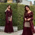 Premium And New Classical Designer Party Wear Sharara Suit  thumb 1