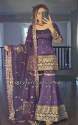 Vichitra Silk  Embroidery Work Sharara Suit thumb 3