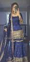 Vichitra Silk  Embroidery Work Sharara Suit thumb 4