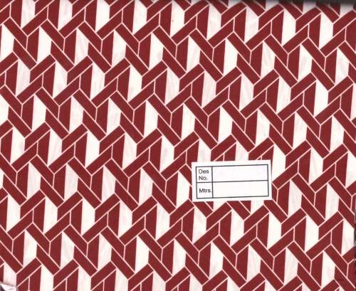 Maroon Colour Abstract printed Fabric  by Jain Exports