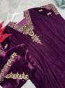 New Hit Presernting Embroidery Work Velvet Kaftan-palzo Set