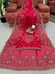 New Launch orgenza Silk Fabric With Thread And Sequence C Pallu Embroidery Work Sareee