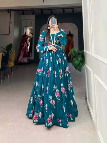  Our Elevate Exquisite Floral Print Georgette Gown